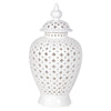 Large White Ceramic Ginger Jar