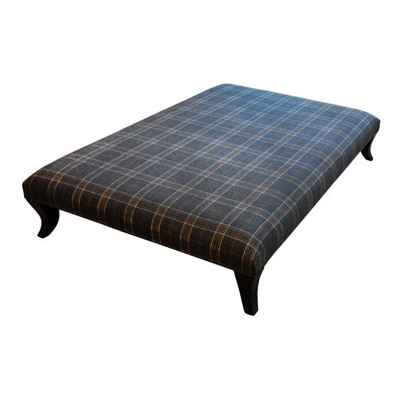 Lennox Ammonite Tartan Coffee Table Stool
