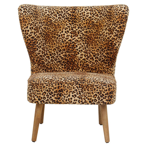 For the Leopard lovers, a great chair with wing back on mid-century style legs.  Just to add that touch of glamour and decadence to your room.