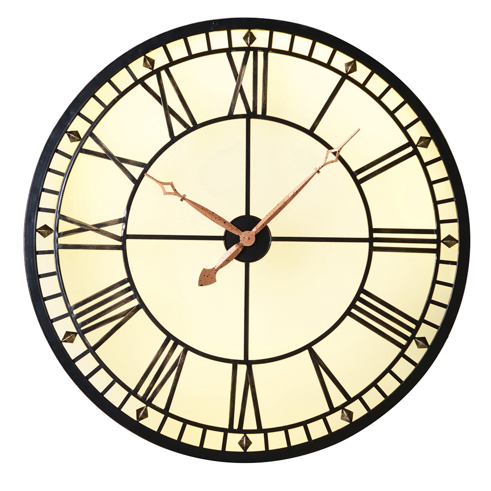 Decorexi | Light Up Clock | Large Lit Clock | Statement Wall Clock ...