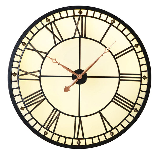 Large Lit Wall Clock. Statement clock adding light and interest to any wall. 