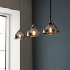 Linear Light Smoked Glass Pendants 70 cm