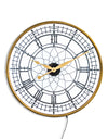 Lit Clock - Gold - 60 cm