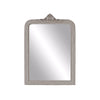 Grey Painted Ornate Mirror 74 cm