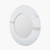 Round Mirror Marble Veneer 80cm