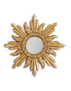 Mini Gold Sun Convex Mirror 30 cm