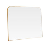 Gilt minimal framed overmantle. Great contemporary fireplace mirror flashing out light, these mirrors just amplify light and space to any room.  W: 100 cm H: 100 cm   