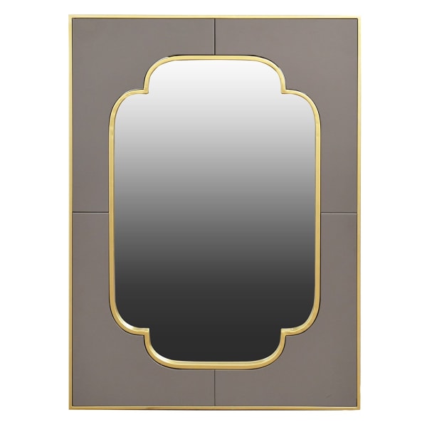 Grey Mirror Gilt Inset 111 cm