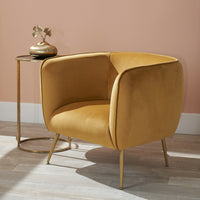 Mustard Yellow Armchair W: 79 cm D: 71 cm H: 71 cm