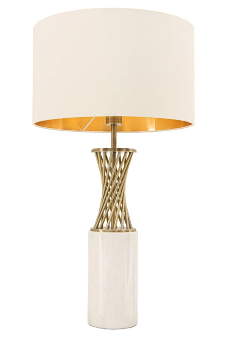 Nickel Table Lamp 53 cm