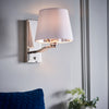 Nickel Wall Light H: 21 cm W: 15 cm