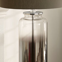 Grey Ombre Glass Lamp 41 cm