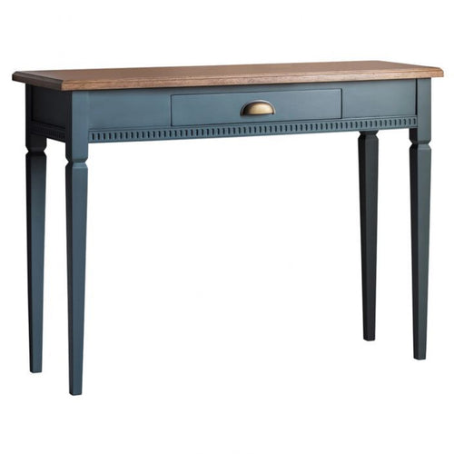 One Drawer Desk / Console Table - Oak Veneer Top