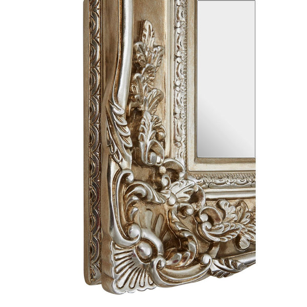 Baroque framed, soft champagne silver finish. Perfect colour.