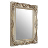 Baroque framed, soft champagne silver finish. Perfect colour.