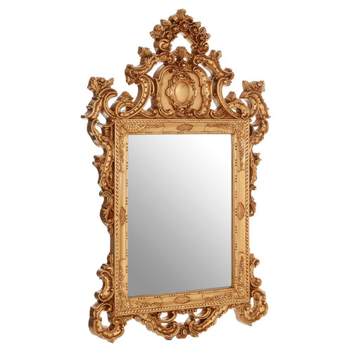 A very ornate gold baroque framed mirror, exceptionally decorative - stunning in a period home.