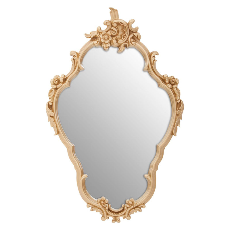 Ornate oval mirror in a pale gilt colour , classically decorated with swags and flowers. A pretty medallion shape mirror n a vintage style. Perfect in a bedroom, bathroom, dressing room, hall or over a fireplace in a living room.


Beautiful shape a to give the impression of a vintage mirror.