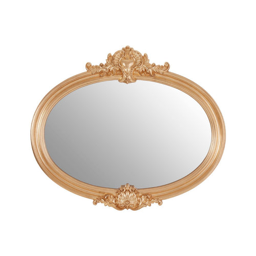Opulent, Ornate classic mirror in a gilt colour , classically decorated with flowers.