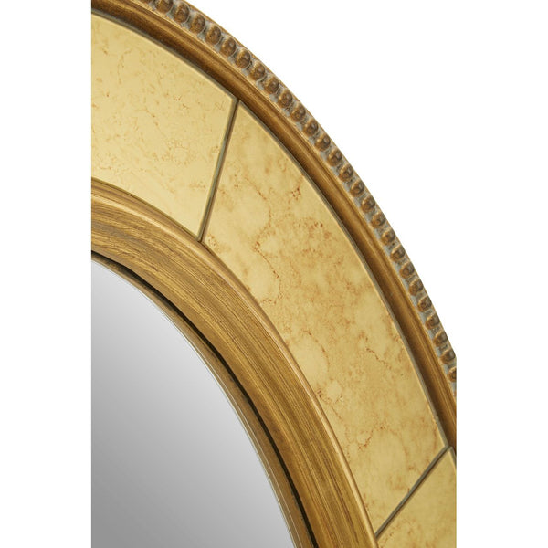 Oval Mirror with Aged Venetian Glass 