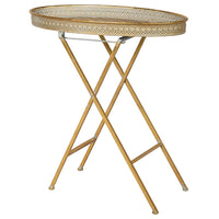 Oval Pierced Tray Table