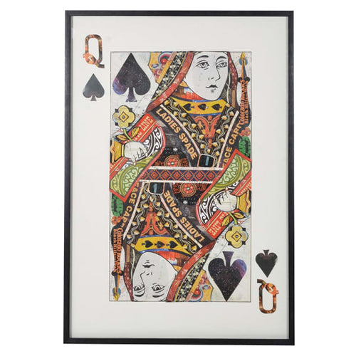 Another stunning collage work in the playing card range.
