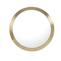 Circular Brushed Gold Mirror