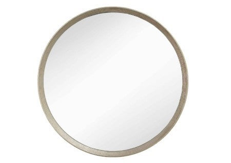 Round Mirror - Antique Silver / Gold - 107 cm