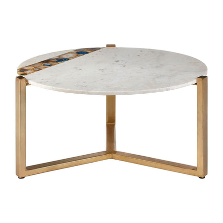 Coffee Table Geometric Inlaid 107cm