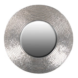Large circular statement mirror available in Gold or Silver, which is a real wow factor with the ripple texture. It is a stunning feature on any wall.