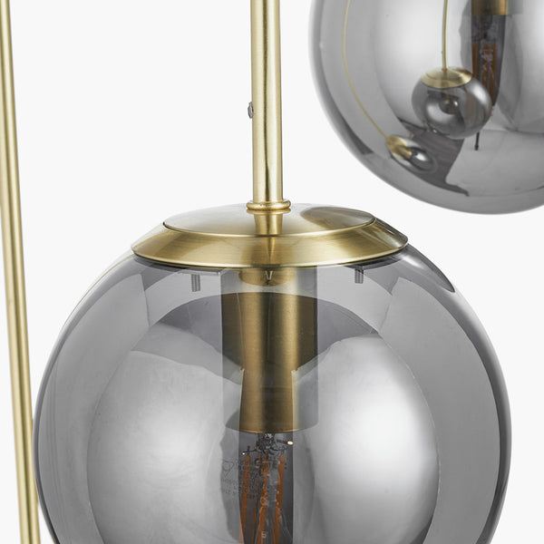 Smoked Glass Globe Cluster 180cm