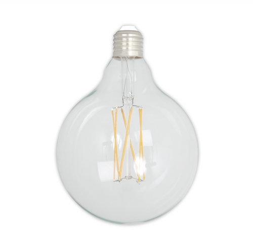 Dimmable LED Globe Zigzag Filament Bulb - E27 (Clear) 4w
