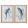 Parrots Wall Prints Set of 2 H: 70cm