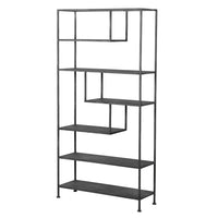 Black Metal Multi Shelving 160 cm