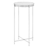 Side Table - Chrome - 60cm. Tall, elegant, slimline side table will bring discreet glamour to any decor.