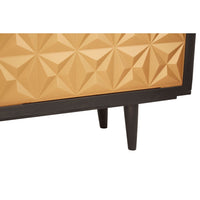 Low Gold and Black Wooden Sideboard with a definite mid-century twist.