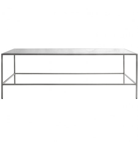 Nickel and Glass Abstract Shelving Unit 179 cm