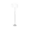 Silver Metal Floor Lamp - 144cm