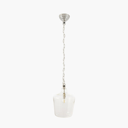 Glass Gilt Chain Pendant 25 cm