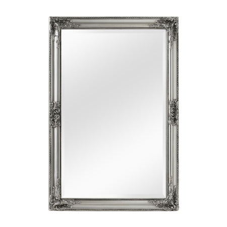 Ornate Mirror - Silver Panelled - 183