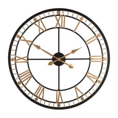 Polished Nickel Skeleton Clock 46 cm