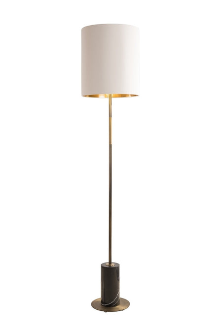 Silver Metal Floor Lamp - 144cm