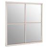 Small Silver Painted Square Window Mirror