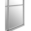 Small Silver Painted Square Window Mirror