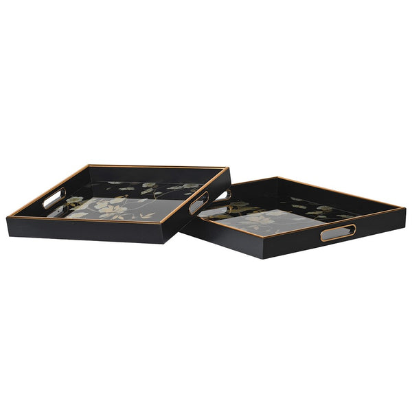 Square Floral Trays - Set of 2
