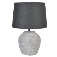 Small Stoneware Lamp and Shade 44 cm