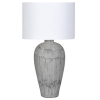 Grey Stoneware Lamp 83 cm