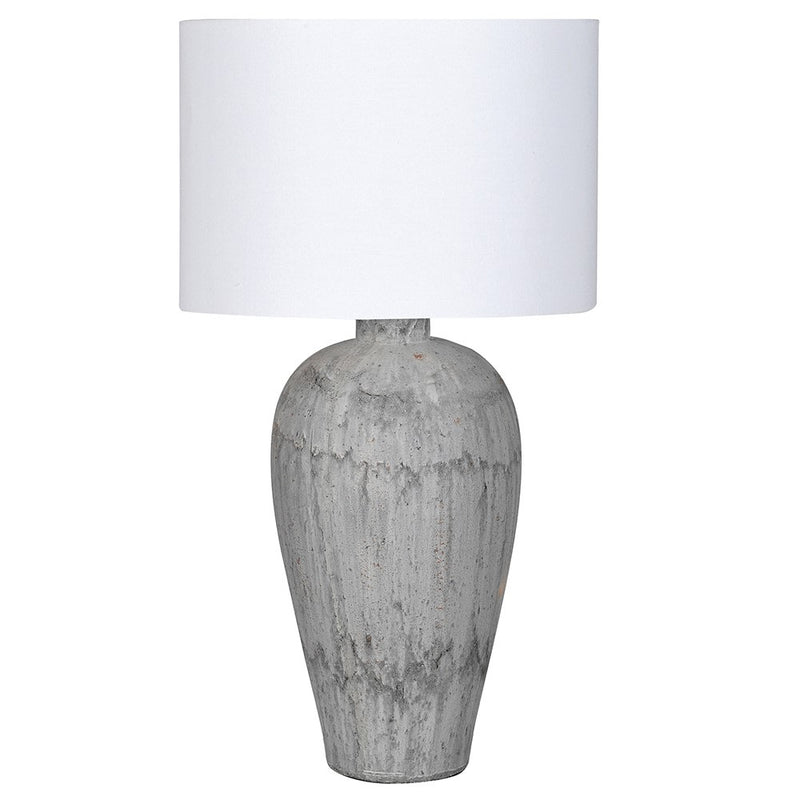 Grey Stoneware Lamp 83 cm