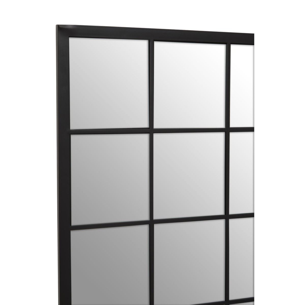 15 Pane Window Mirror I Black Wood I Window Mirrors Chiswick Decorexi