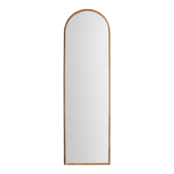 Tall Arched Aged Bronze Finish Mirror - 170 cm