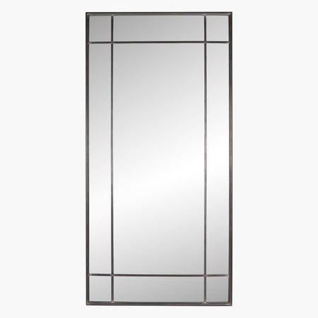 Tall Silver Leaner Mirror 190 cm